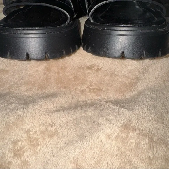 Dolls Kill Weeboo Lowkey Vacay Gladiator 2” Heel Sandals Black Women’s Size 6.5 - Picture 6 of 8